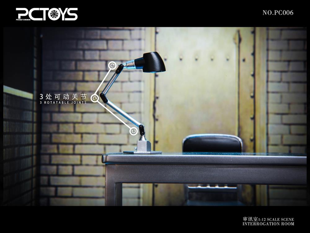 Interrogation Scene Table & Chair 1/12 Scale Accessory Set Gallery Image 11