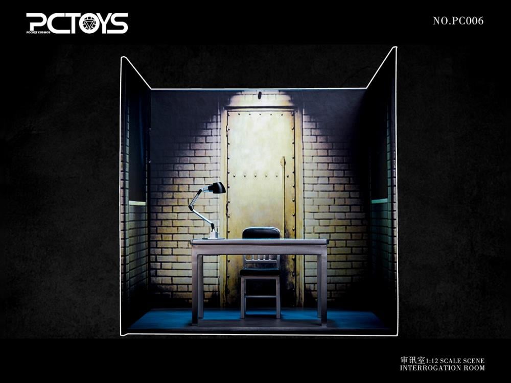 Interrogation Scene Table & Chair 1/12 Scale Accessory Set Gallery Image 3
