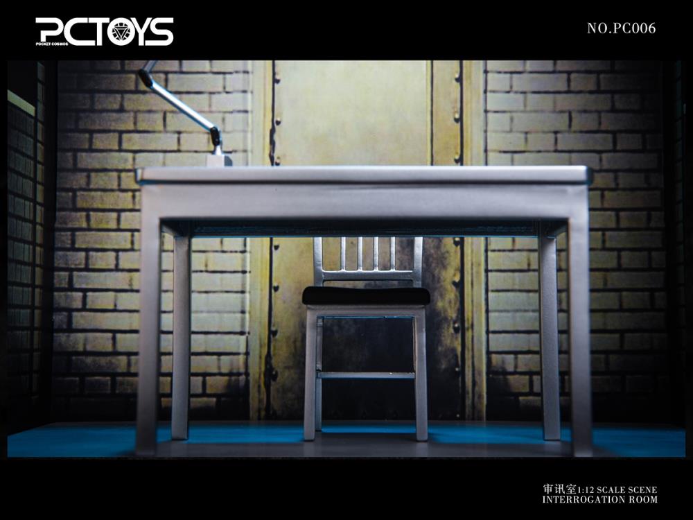 Interrogation Scene Table & Chair 1/12 Scale Accessory Set Gallery Image 8
