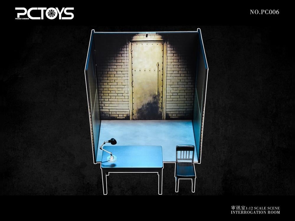 Interrogation Scene Table & Chair 1/12 Scale Accessory Set Gallery Image 6