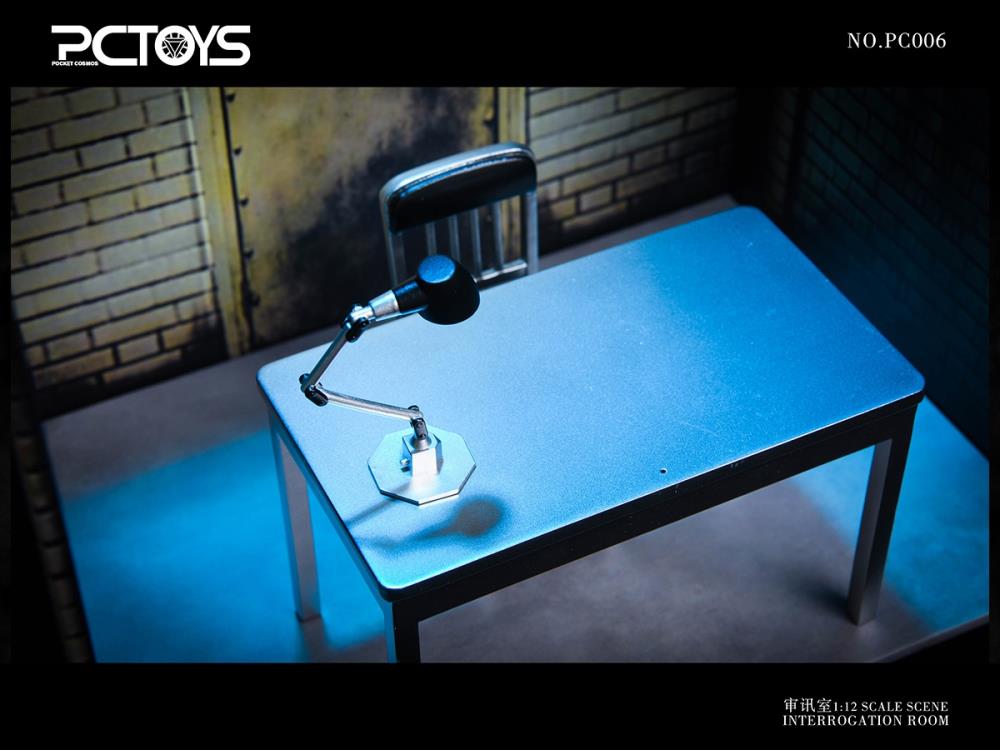 Interrogation Scene Table & Chair 1/12 Scale Accessory Set Gallery Image 10