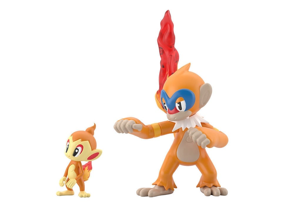 Pokemon Scale World Sinnoh Region Chimchar and Monferno Two-Pack Gallery Image 1