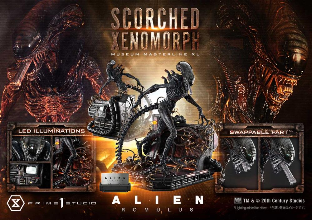 Alien: Romulus Museum Masterline XL Scorched Xenomorph 1/3 Scale Statue Gallery Image 51