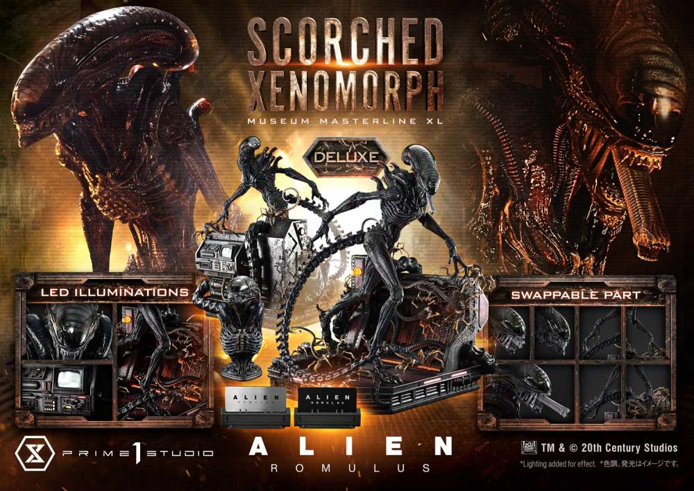 Alien: Romulus Museum Masterline XL Scorched Xenomorph (Deluxe Ver.) 1/3 Scale Statue Gallery Image 85