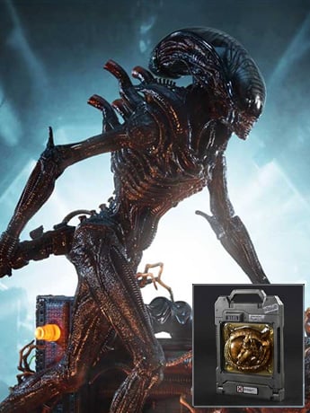Alien: Romulus Museum Masterline XL Scorched Xenomorph (Deluxe Ver.) 1/3 Scale Limited Edition Statue (with Bonus) Gallery Image 2