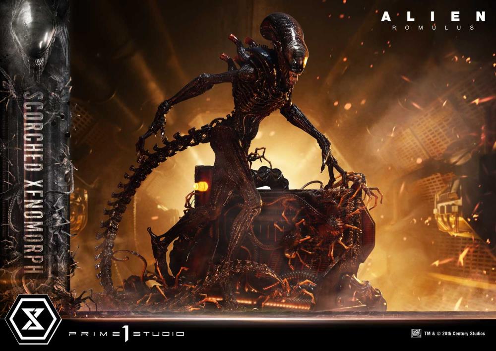 Alien: Romulus Museum Masterline XL Scorched Xenomorph (Deluxe Ver.) 1/3 Scale Limited Edition Statue (with Bonus) Gallery Image 21