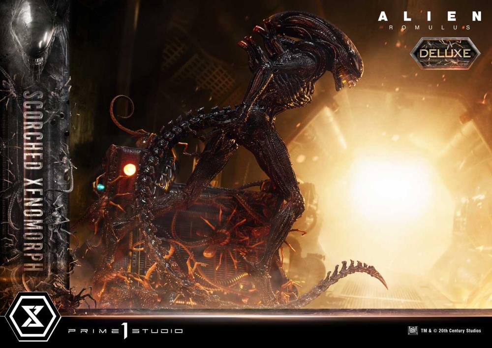 Alien: Romulus Museum Masterline XL Scorched Xenomorph (Deluxe Ver.) 1/3 Scale Limited Edition Statue (with Bonus) Gallery Image 24