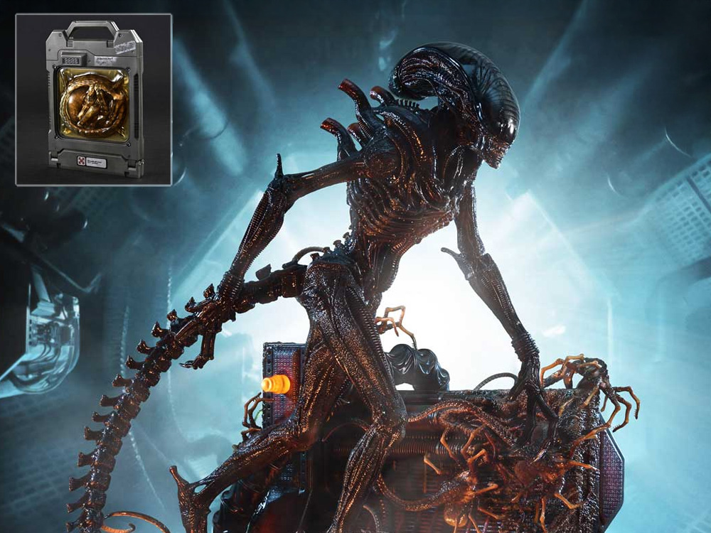 Alien: Romulus Museum Masterline XL Scorched Xenomorph (Deluxe Ver.) 1/3 Scale Limited Edition Statue (with Bonus) Gallery Image 1