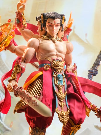 Journey to the West Prince Nezha (Deluxe Ver.) 1/12 Scale Action Figure Gallery Image 2