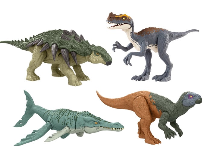 Jurassic World Rebirth Frenzy Pack Set of 4 Action Figures