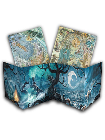 D&D 5E: The Crooked Moon Wickermoor Hollow GM Screen & Maps Gallery Image 2