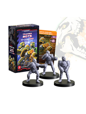 Cyberpunk RED: Combat Zone Trainer Bots: Wild Things Gonks Miniature Figure Set Gallery Image 2