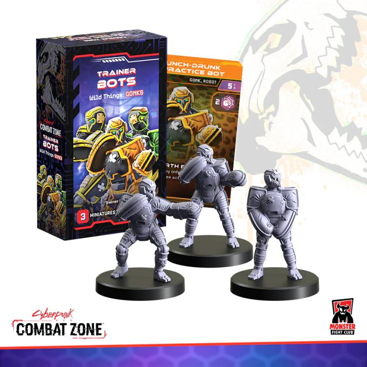 Cyberpunk RED: Combat Zone Trainer Bots: Wild Things Gonks Miniature Figure Set Gallery Image 3