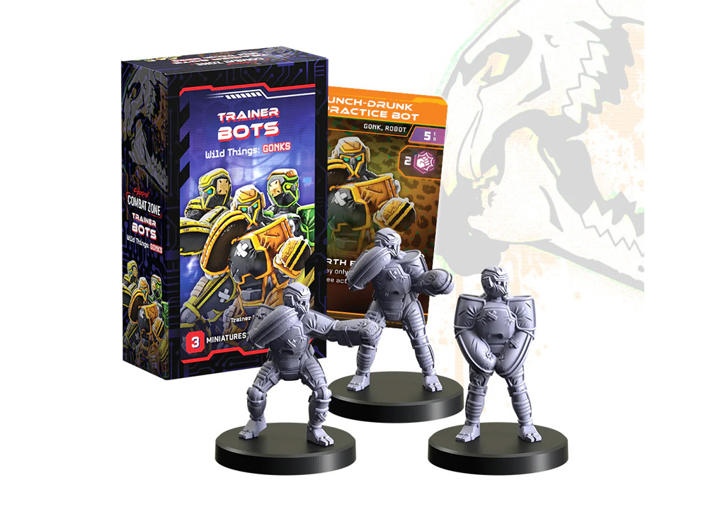 Cyberpunk RED: Combat Zone Trainer Bots: Wild Things Gonks Miniature Figure Set Gallery Image 1