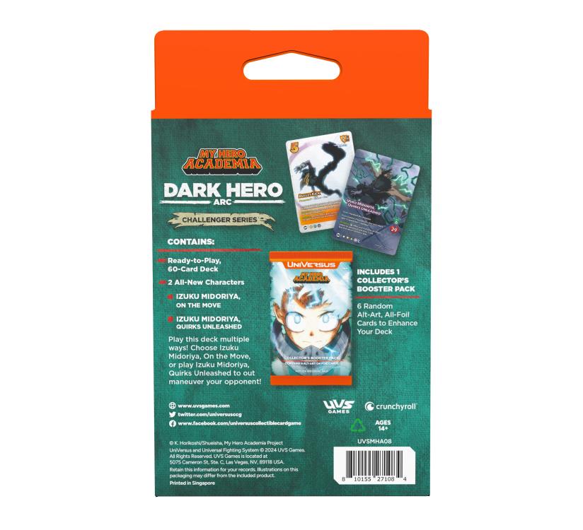 My Hero Academia Challenger Series UniVersus Dark Hero Arc Deck Gallery Image 3