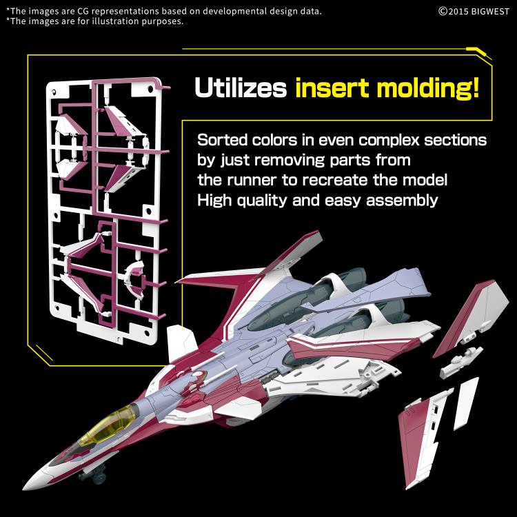 Macross Delta HG VF-31C Siegfried (Mirage Farina Jenius) 1/100 Scale Deluxe Model Kit Set Gallery Image 9