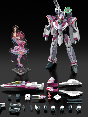 Macross Delta HG VF-31C Siegfried (Mirage Farina Jenius) 1/100 Scale Deluxe Model Kit Set Gallery Image 2