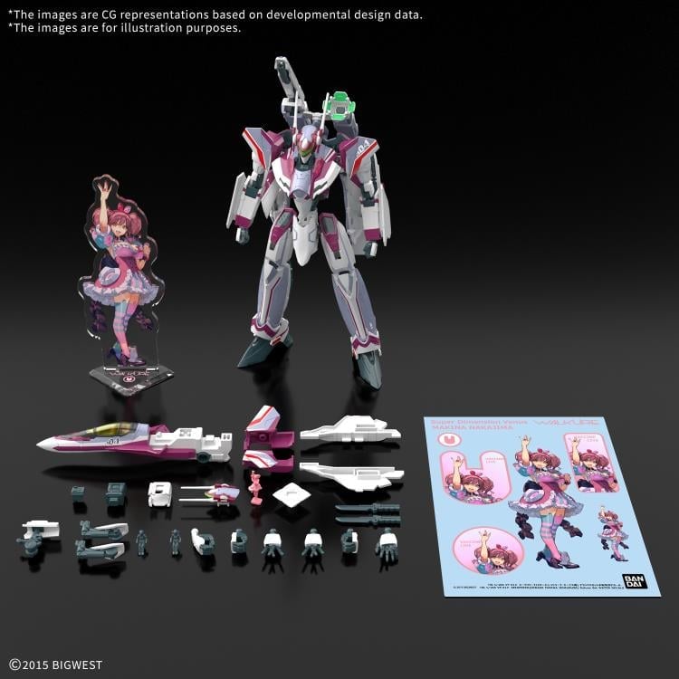 Macross Delta HG VF-31C Siegfried (Mirage Farina Jenius) 1/100 Scale Deluxe Model Kit Set Gallery Image 3