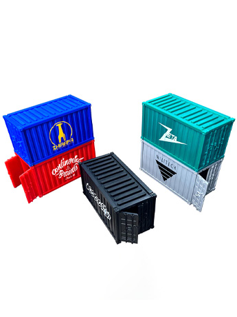 Cyberpunk RED: Combat Zone Cargo Containers Special Edition Game-Ready Tabletop Scenery Set Gallery Image 2