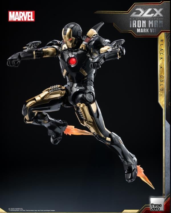 Marvel: The Infinity Saga DLX Iron Man Mark 7 (Black x Gold) 1/12