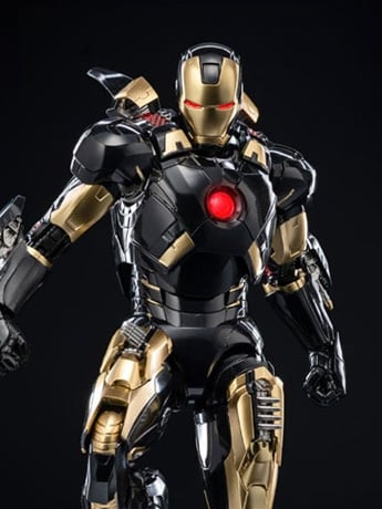 Marvel: The Infinity Saga DLX Iron Man Mark 7 (Black x Gold) 1/12