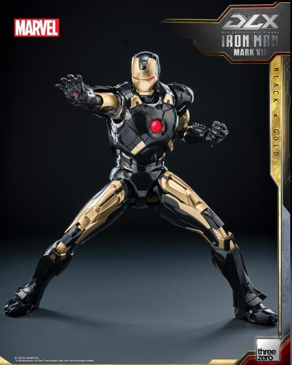 Marvel: The Infinity Saga DLX Iron Man Mark 7 (Black x Gold) 1/12