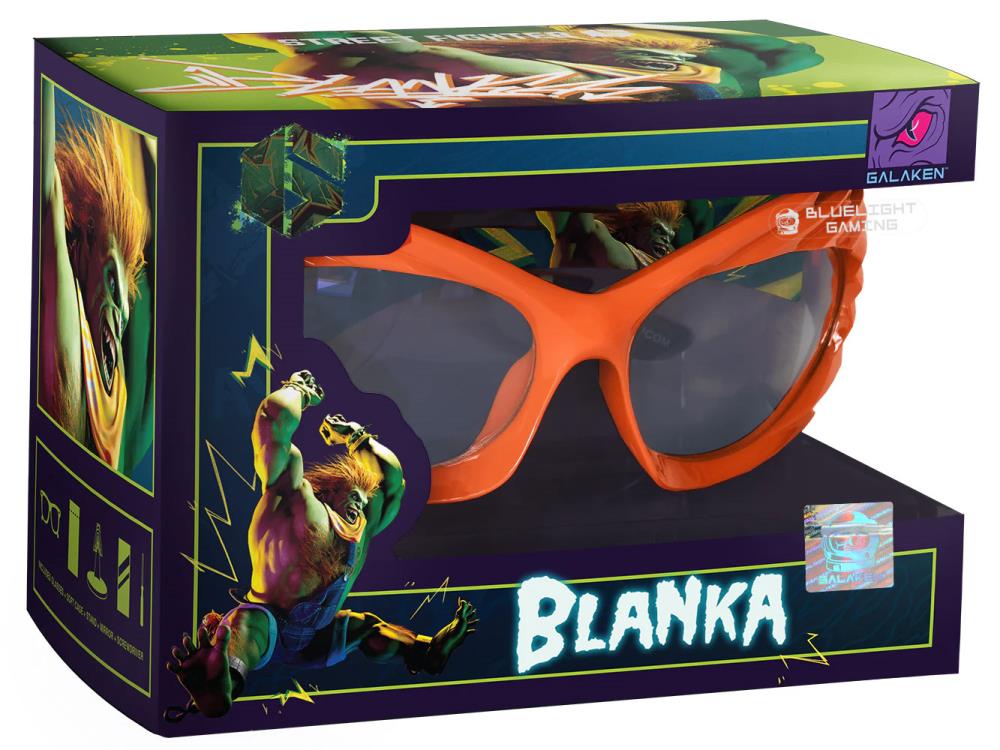 Street Fighter 6 Galaken IYS Blanka Blue Light Gaming Glasses Gallery Image 8