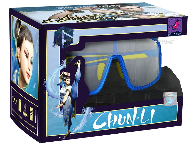 Street Fighter 6 Galaken IYS Chun-Li Blue Light Gaming Glasses Gallery Image 8