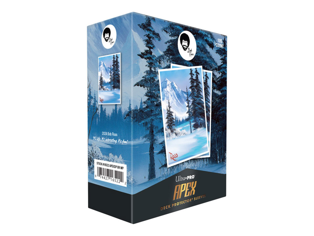Bob Ross Winter Paradise Apex Deck Protector Card Sleeves (105 Count) Gallery Image 1