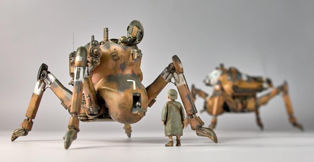 Maschinen Krieger ARTPLA Gladiator G1/G2 & Smile Eddie 1/35 Scale Model Kit Gallery Image 9