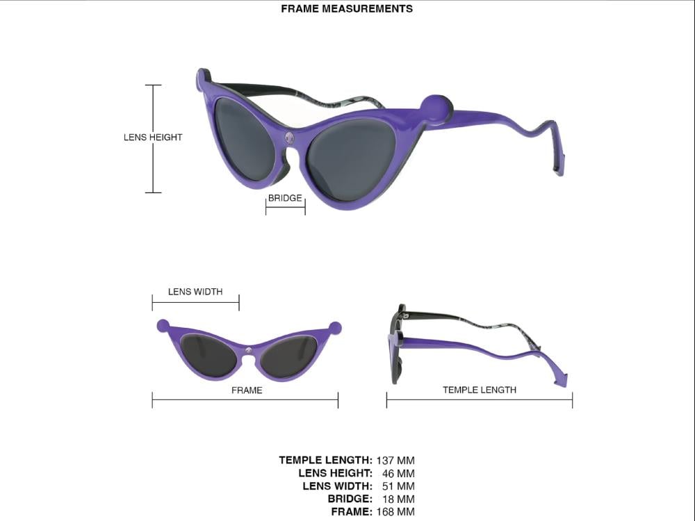 Sanrio Galaken IYS Kuromi (Purple Lace) Sunglasses Gallery Image 7