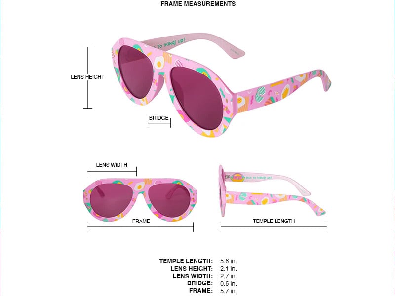 Sanrio Galaken IYS Gudetama (Lazy 80's) Sunglasses Gallery Image 8