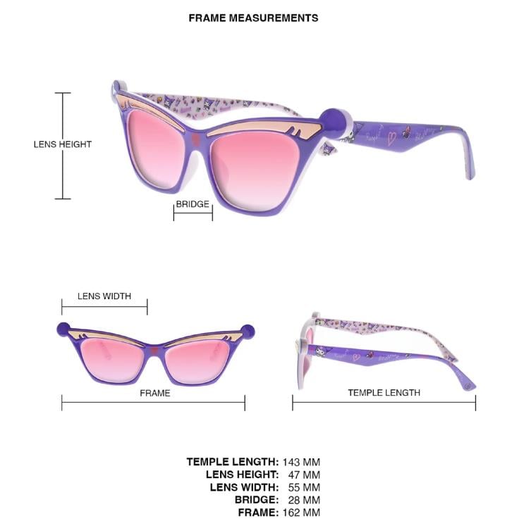 Sanrio Galaken IYS Kuromi (Favorite Flavors) Sunglasses Gallery Image 4
