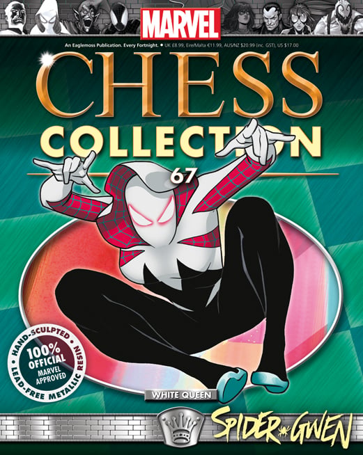 Marvel Chess Figure Collection #67 - Spider-Gwen White Queen Gallery Image 3