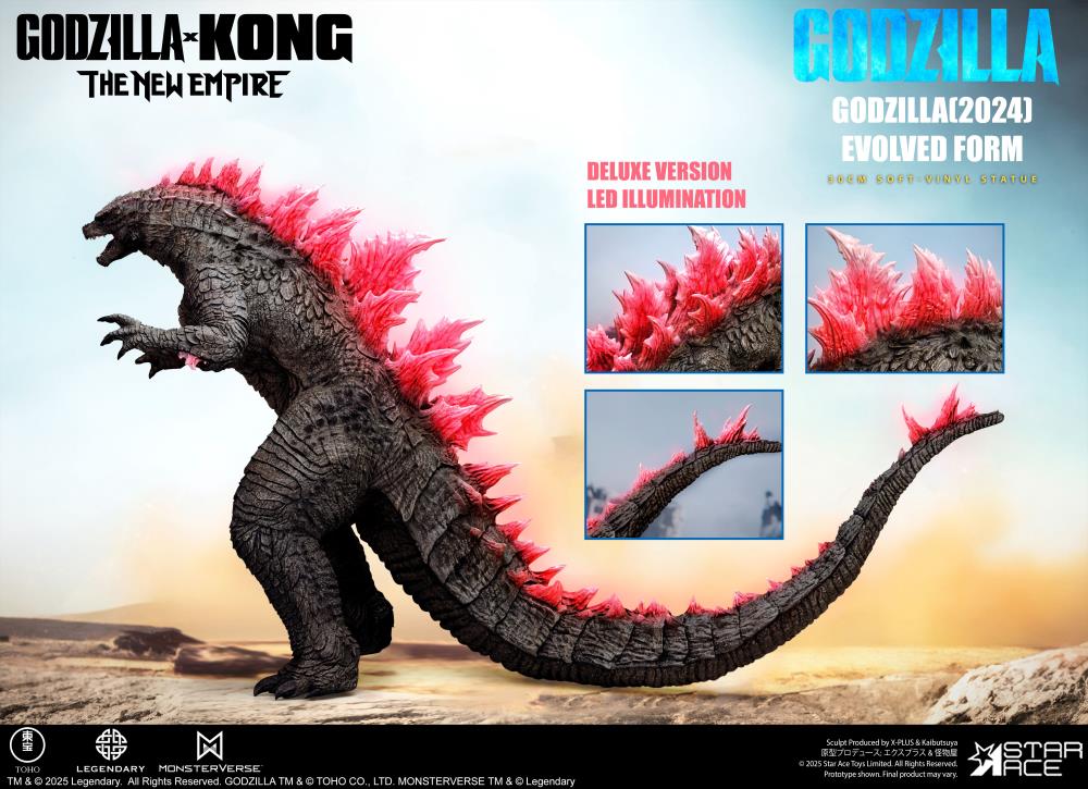 Godzilla x Kong: The New Empire Godzilla (Deluxe Ver.) Soft Vinyl Statue Gallery Image 3