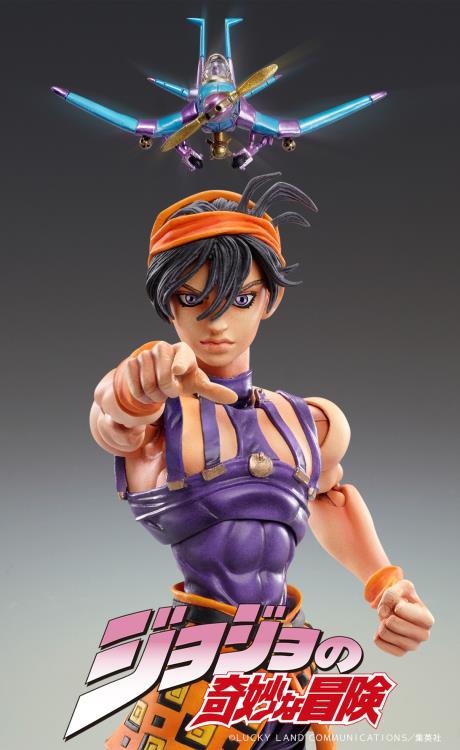 JoJo's Bizarre Adventure: Golden Wind Super Action Statue Narancia Ghirga & Aerosmith (Reissue) Gallery Image 6