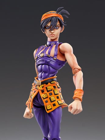 JoJo's Bizarre Adventure: Golden Wind Super Action Statue Narancia Ghirga & Aerosmith (Reissue) Gallery Image 2