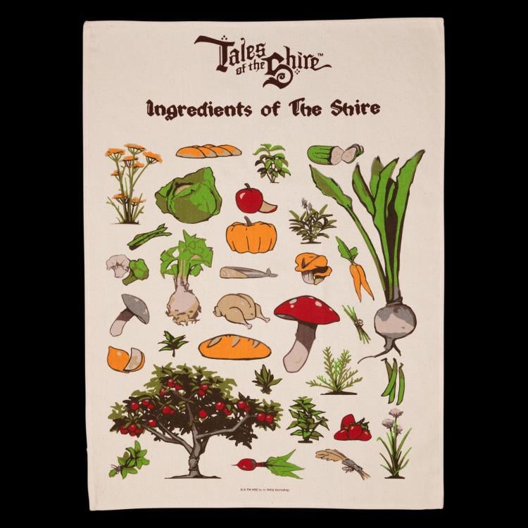 Tales of the Shire: A Lord of the Rings Game Ingredients of the Shire Tea Towel Gallery Image 3