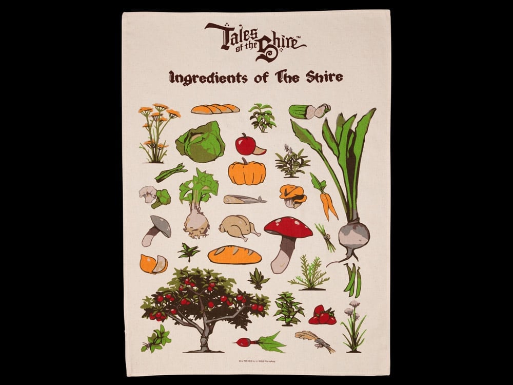 Tales of the Shire: A Lord of the Rings Game Ingredients of the Shire Tea Towel Gallery Image 1