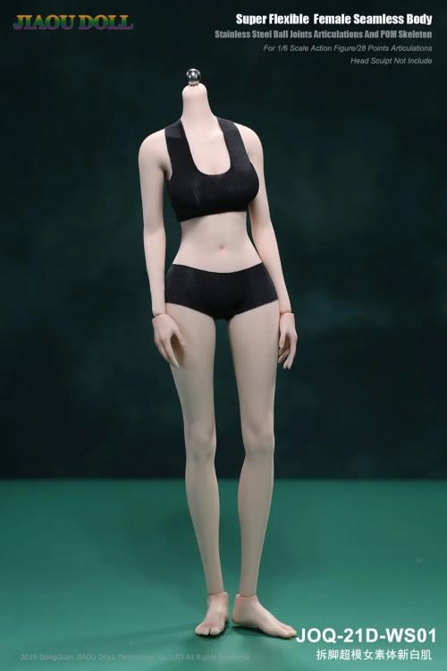 Super Flexible Female Seamless 1/6 Scale Pale Skin Body (21D-WS01)