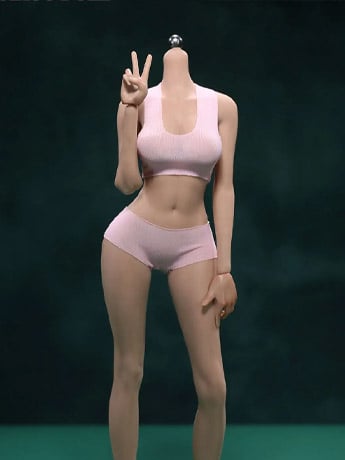 Super Flexible Female Seamless 1/6 Scale Wheat Skin Body (21D-BS) Gallery Image 2