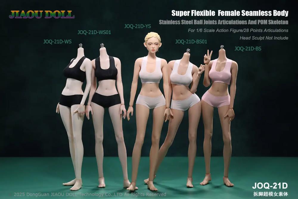 Super Flexible Female Seamless 1/6 Scale Wheat Skin Body (21D-BS) Gallery Image 4