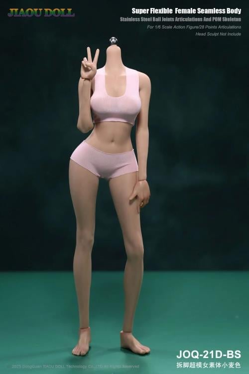 Super Flexible Female Seamless 1/6 Scale Wheat Skin Body (21D-BS) Gallery Image 3