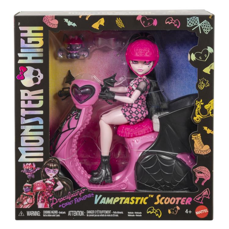 Monster High Draculaura & Count Fabulous Vamptastic Scooter Set Gallery Image 9