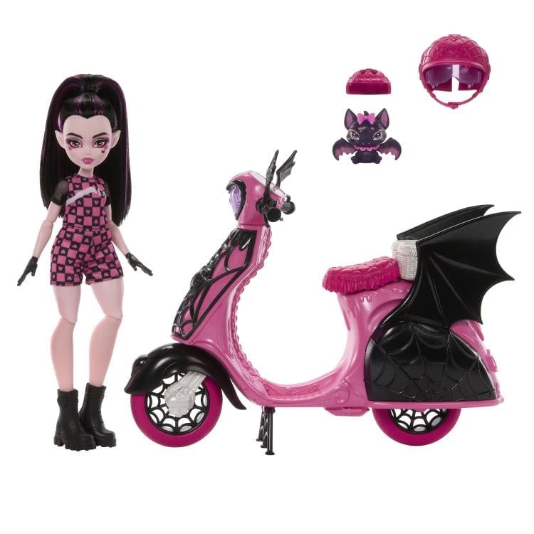 Monster High Draculaura & Count Fabulous Vamptastic Scooter Set Gallery Image 8