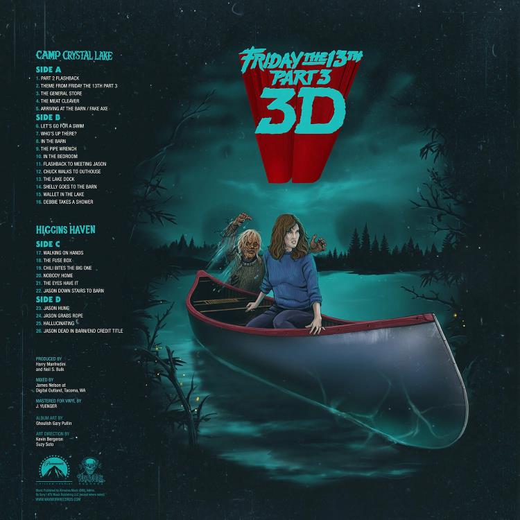 Friday the 13th Part 3 Original Motion Picture Soundtrack Vinyl 2XLP Gallery Image 7
