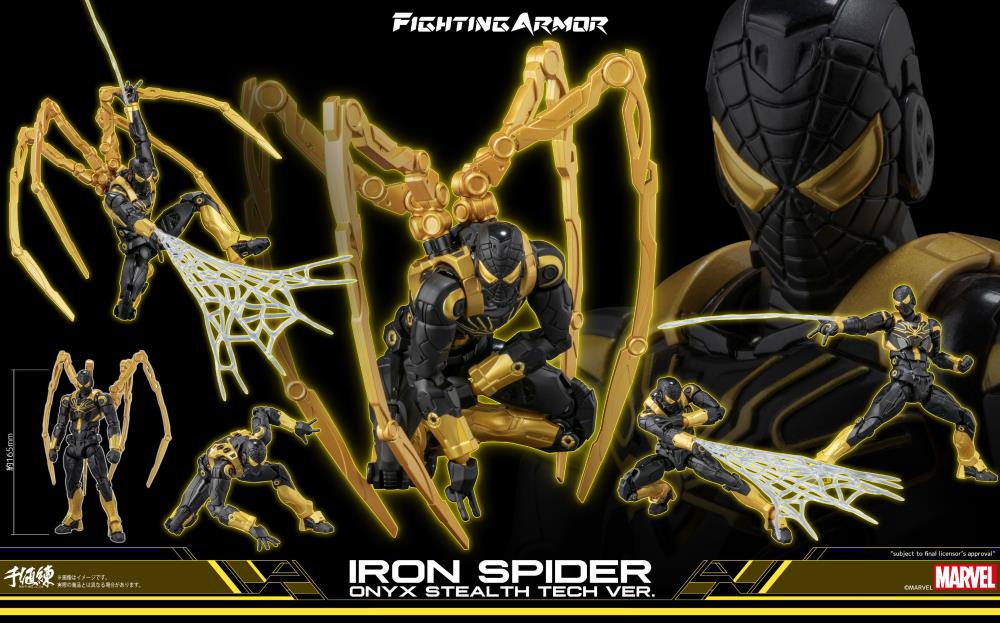 Marvel Fighting Armor Iron Spider (Onyx Stealth Tech Ver.) Action Figure Gallery Image 16