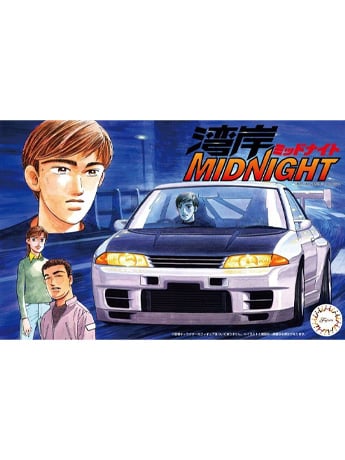 ミニカー Nissan Skyline GT-R (R32) Wangan Midnigh Wangan Midnight Nissan Skyline GT-R (R32) Tomoya 1/24 Scale Model Kit