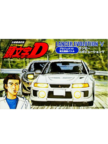 Initial D Lancer Evolution V 1/24 Scale Model Kit Gallery Image 2