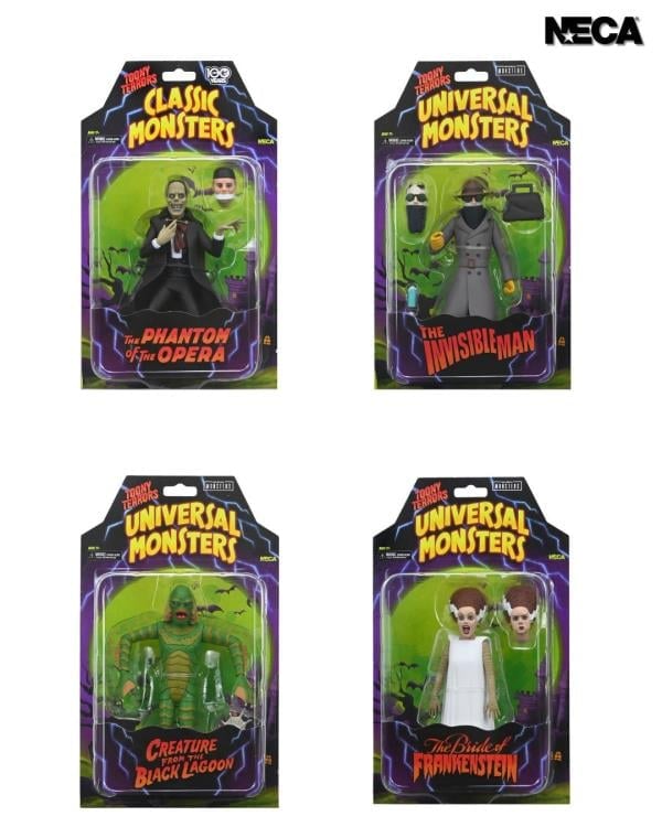 Universal Monsters Toony Terrors Set of 4 Figures